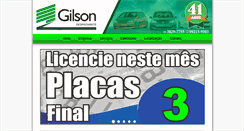 Desktop Screenshot of gilsondespachante.com.br