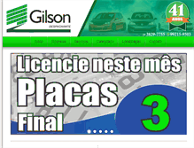 Tablet Screenshot of gilsondespachante.com.br